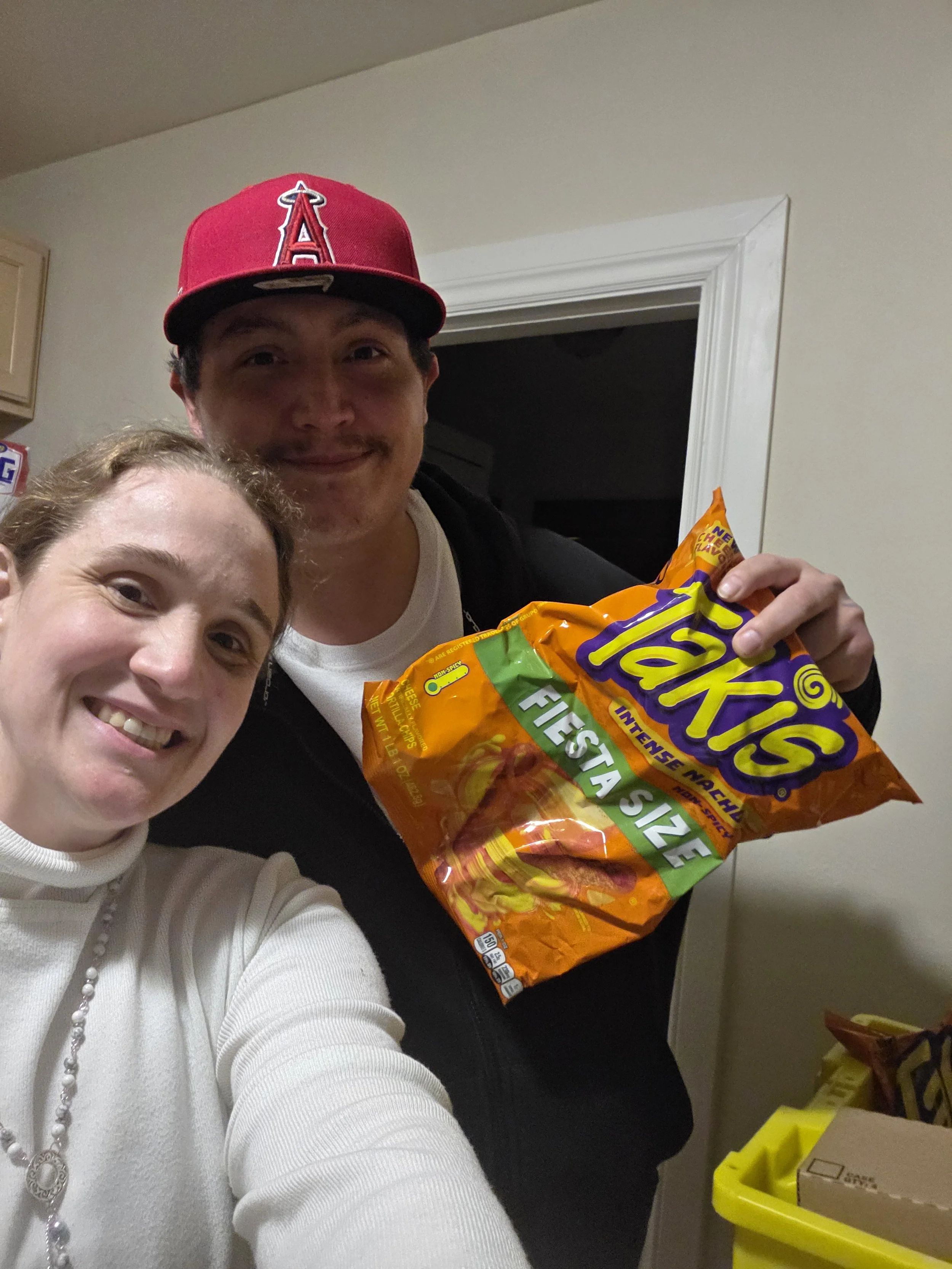 Candice supporting someone with food and care