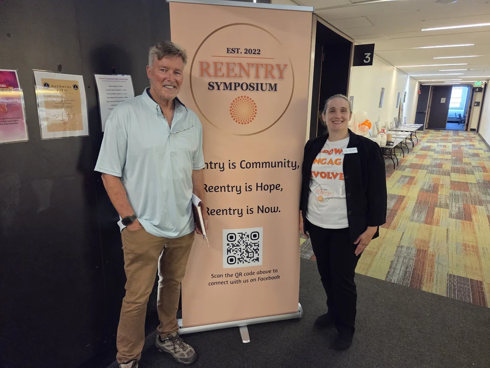 Candice at the Reentry Symposium event